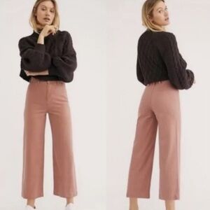 We The Free, high rise, wide leg, crop pants